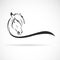 Vector of horse head design on a white background. Wild Animals. Horse logo or icon. Easy editable layered vector illustration