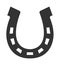 Vector horseshoe as luck symbol