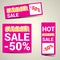 Vector hot summer sale sticker .