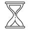 Vector Hour Glass Outline Icon Design