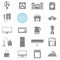 Vector Household appliances icon set design