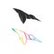 Vector of hummingbird design on white background. Easy editable layered vector illustration. Birds Icons. Wild Animals