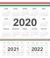 Vector Hungarian circle calendars 2020, 2021, 2022