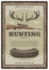 Vector hunting club open season sketch poster