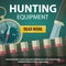 Vector hunting equipment store web poster