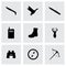 Vector hunting icons set