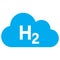 Vector Hydrogen Gas Flat Icon Image