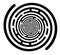 Vector Hypnotic Helix Maze Mesmerizing Infinite Spiral Labyrinth