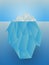 Vector iceberg in the sea