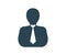 Vector icon for business people . Dark color.