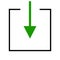 Vector icon for button or sign download download application green symbol