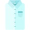 Vector Icon of a classic blue shirt for men or woman in flat style without lines. Pixel perfect. Bussiness and office look.