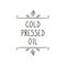 Vector Icon: Cold Pressed Oil.