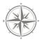 Vector icon with compass rose