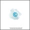 Vector icon copyright. Copyright icon  on white isolated background