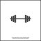 Vector icon dumbbells. Vector illustration dumbbell for fitness on white isolated background. Layers grouped for easy editing