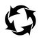 Vector Icon Four Arrows Rotating In A Circle