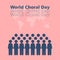 Vector Icon Human is doing a chorus. Perfect for World Choral Day posters or banners.