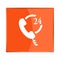 Vector icon indicates the availability of telephone