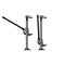 Vector icon of a mechanical rack and pinion jack. A tool for lifting cars and other heavy structures. Car service
