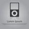 Vector icon of Portable player