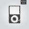 Vector icon of Portable player in scribble style