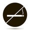 Vector icon prohibits smoking.