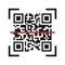 Vector icon for scanning QR code. Simple design for a logo sticker for your website or application