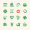 Vector icon set - Saint Patrick\'s Day