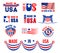 Vector icons or bagdes for made in USA