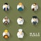 Vector of icons for different man occupation icon collection set. professions icons set. flat design. vector illustration.