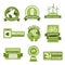 Vector icons for Earth Day and Save Planet Nature