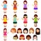 Vector Icons : Girls, Woman, Kids