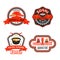 Vector icons for Japanese sushi restaurant