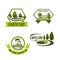 Vector icons set for earth day or ecology company