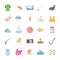 Vector Icons Set Of Ocean and Sea Life