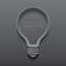 Vector idea light bulb icon banner template