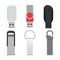 Vector iillustration of flashdisk, bundle icon, USB flash