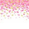 Vector illustrated Valentine`s day patterns. Cute Tile wedding backgrounds with hearts of gold and pink