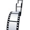 Vector illustratiion of a cinema, movie and photography 35mm film strip, realistic