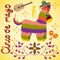 Vector illustration_2_on Mexican theme of Cinco de mayo celebration in flat style