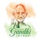 Vector illustration 2nd October mahatma gandhi jayanti indian freedom fighter design