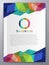 Vector illustration of abstract booklet. magazine Cover