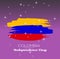 Vector illustration. abstract for Colombia Independence Day with nice and creative design illustration in a background.