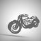 Vector illustration abstract motorbike icon background