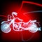 Vector illustration abstract motorbike icon background