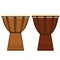 Vector illustration of african djembe drum. Vector icon