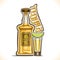 Vector illustration of alcohol drink Tequila