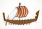Vector illustration. Ancient Phoenician ship