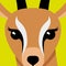 Vector illustration. Antelope.